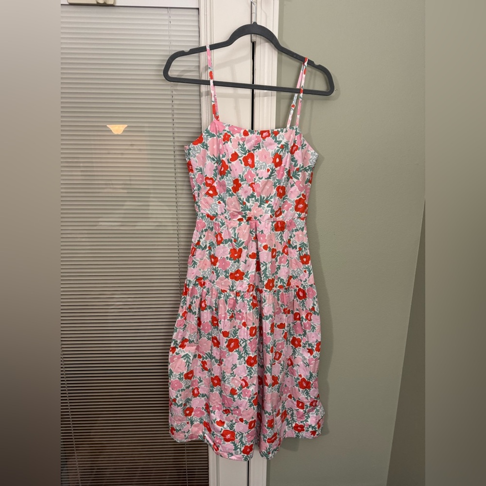 Floral Pink Midi Dress